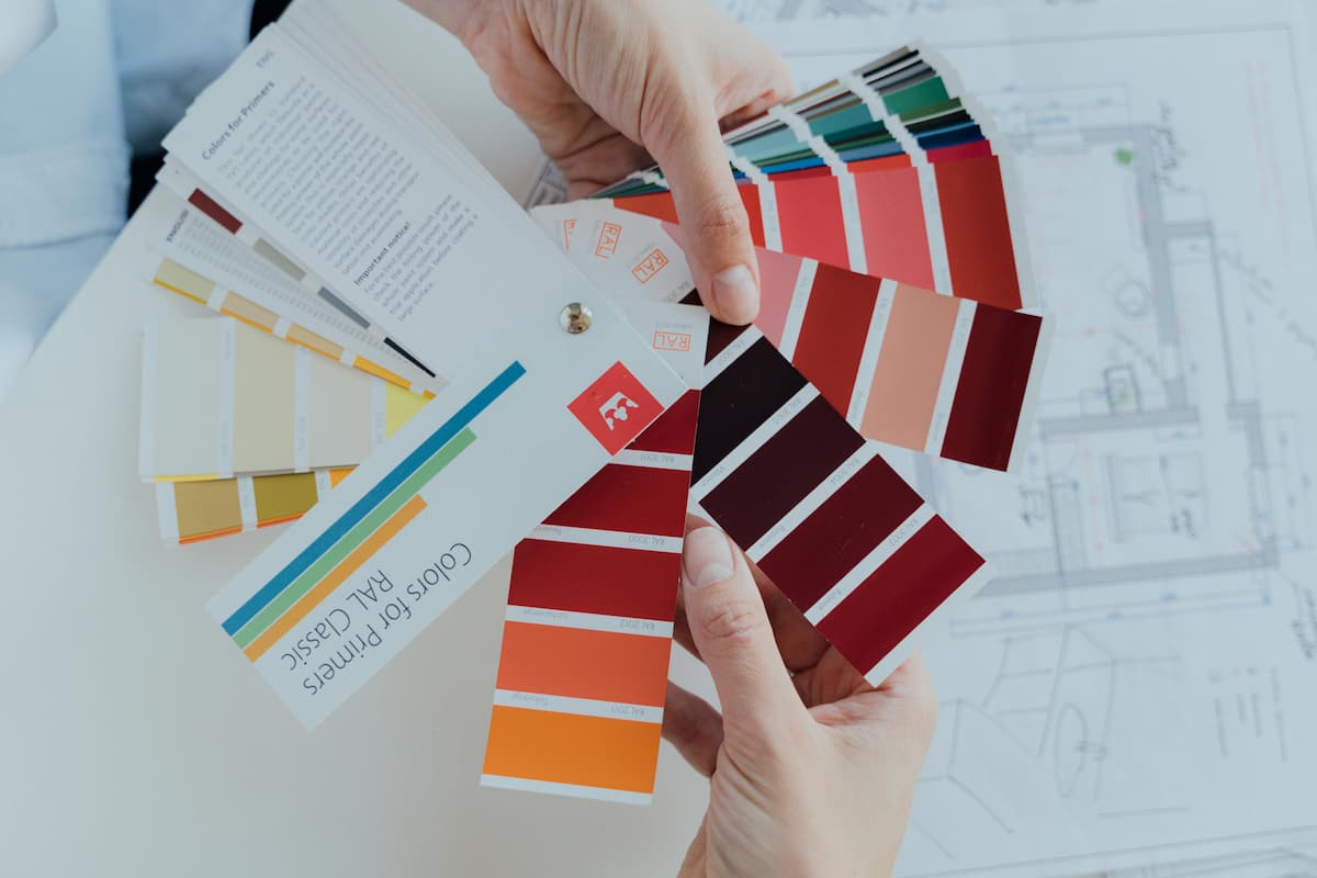 Paint samples and color schemes